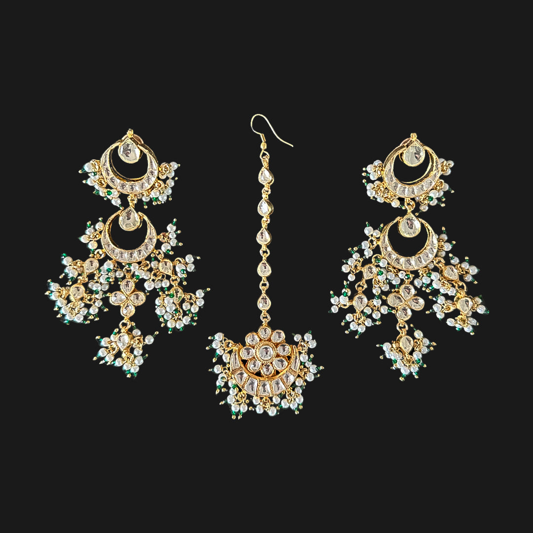 ARUNA Earrings and Tikka Set
