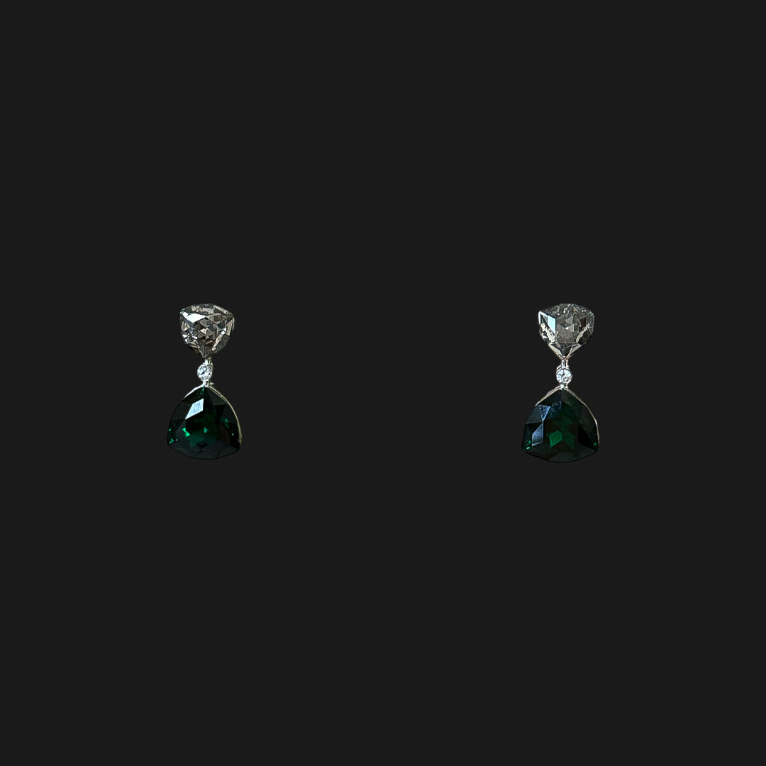 NEHA Earrings - Emerald